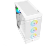 Sharkoon Rebel C50 RGB, Tower-Gehäuse weiß, Gehärtetes Glas