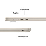Apple MacBook Air (15") 2025 CTO, Notebook champagner, 24 GB, 1 TB (1 TB SSD), Polarstern, M4, Deutsch