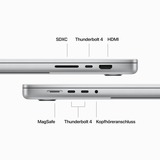 Apple MacBook Pro (16") 2023 CTO, Notebook silber, M3 Pro 18-Core GPU, MacOS, Amerikanisch, 41.1 cm (16.2 Zoll) & 120 Hz Display, 512 GB SSD