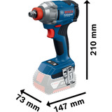 Bosch 18V Profi-Set Bohrhammer GBH 18V-22 + Bohrschrauber GSR 18V-65 + Schlagschrauber GDX 18V-285 blau/schwarz, 3x Li-Ionen Akku 5,0Ah, Werkzeugtasche