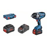 Bosch PRO Akku-Schlagschrauber BITURBO GDS 18V-1000 Professional, 18Volt blau/schwarz, 2x Akku ProCORE18V 5,5Ah, 1/2", in L-BOXX