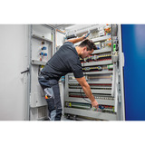 Bosch Professional Spannungsprüfer GVT 1000-15 Professional, Messgerät blau/schwarz, 2x Batterien, Tasche