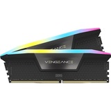 Corsair DIMM 32 GB DDR5-7200 (2x 16 GB) Dual-Kit, Arbeitsspeicher schwarz, CMH32GX5M2X7200C34, Vengeance RGB, INTEL XMP