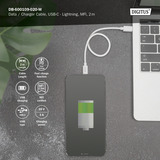 Digitus USB 2.0 Daten-/Ladekabel USB-C > Lightning, MFI zertifiziert weiß, 2 Meter, PD 2.0, Laden mit bis zu 60 Watt