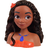 Just Play Disney Princess - Vaiana Styling Head, Schmink- und Frisierkopf 