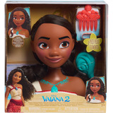 Just Play Disney Princess - Vaiana Styling Head, Schmink- und Frisierkopf 