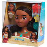 Just Play Disney Princess - Vaiana Styling Head, Schmink- und Frisierkopf 