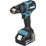 Makita Akku-Bohrschrauber mit Wechselkopfsystem DDF491RTJ, 18Volt blau/schwarz, 2x Li-Ionen Akku 5,0Ah, mit vier verschiedenen Aufsätzen, im Koffer