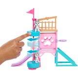 Mattel Barbie and Stacie to the Rescue Hündchenspielplatz-Spielset , Puppe mit Puppe, 3 Hündchenfiguren und Zubehör