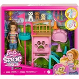 Mattel Barbie and Stacie to the Rescue Hündchenspielplatz-Spielset , Puppe mit Puppe, 3 Hündchenfiguren und Zubehör