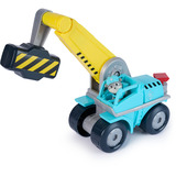 Spin Master Rubble & Crew - Motors Mega-Hammer-Baufahrzeug mit Motor-Figur, Spielfahrzeug mit Baggerschaufel, Schweißbrenner, Schraubenzieher, Schraubenschlüssel und Rubble Hundefigur
