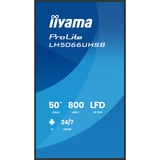 iiyama LH5066UHSB-B1AG, Public Display schwarz (matt), UltraHD/4K, IPS, HDMI, USB-C