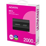 ADATA SD810 2 TB, Externe SSD schwarz, USB-C 3.2 Gen 2x2 (20 Gbit/s)