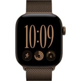 Apple Watch Series 12, Smartwatch grau, Aluminium, 42 mm, Milanaise Armband Dunkelbronze