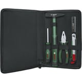 Bosch Heimwerken & Garten Easy Starter Werkzeug Set, 14-teilig, Werkzeug-Set grün/schwarz, im Textil-Reißverschlussetui
