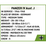 COBI Panzer IV Ausf. J, Konstruktionsspielzeug Maßstab 1:72