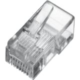 Digitus Modularstecker für Flachkabel transparent, CAT 3, 1GBase-T