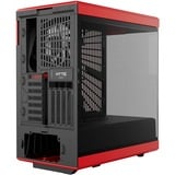 HYTE Y40, Tower-Gehäuse rot/schwarz, Tempered Glass