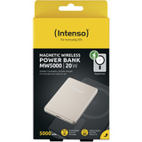 Intenso Magnetic Wireless Powerbank MW5000 Champagner champagner, 5.000 mAh, MagSafe, PD