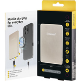 Intenso Magnetic Wireless Powerbank MW5000 Champagner champagner, 5.000 mAh, MagSafe, PD