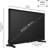 JVC LT-24VAH3455, LED-Fernseher 60 cm (24 Zoll), schwarz, WXGA, Tripple Tuner, Android TV