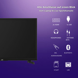 JVC LT-24VAH3455, LED-Fernseher 60 cm (24 Zoll), schwarz, WXGA, Tripple Tuner, Android TV
