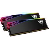 Patriot DIMM 48 GB DDR5-6000 (2x 24 GB) Dual-Kit, Arbeitsspeicher schwarz, VEUR548G6028K, Viper Elite 5 Ultra RGB, INTEL XMP, AMD EXPO