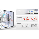 Samsung Flip WM75FX, Public Display weiß/grau, UltraHD/4K, Touchfunktion, Multi‑Touch