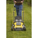 Stanley Akku-Rasenmäher (SFMCMW2651M-QW), 36Volt (2x18V) schwarz/gelb, 2x 4,0 Ah-Lithium-Ionen-Akku
