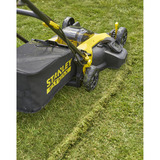 Stanley Akku-Rasenmäher (SFMCMW2651M-QW), 36Volt (2x18V) schwarz/gelb, 2x 4,0 Ah-Lithium-Ionen-Akku