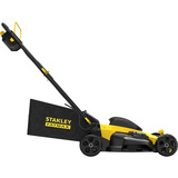 Stanley Akku-Rasenmäher (SFMCMW2651M-QW), 36Volt (2x18V) schwarz/gelb, 2x 4,0 Ah-Lithium-Ionen-Akku