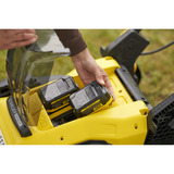 Stanley Akku-Rasenmäher (SFMCMW2651M-QW), 36Volt (2x18V) schwarz/gelb, 2x 4,0 Ah-Lithium-Ionen-Akku