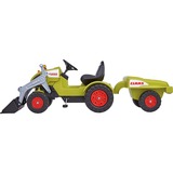 BIG Traktor CLAAS Celtis mit Anhänger , Kinderfahrzeug hellgrün