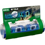 BRIO World Tunnel Box U-Bahn Glow in the Dark, Spielfahrzeug blau