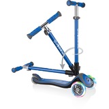 GLOBBER Elite Deluxe mit Leuchtrollen, Scooter blau