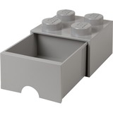 Room Copenhagen LEGO Brick Drawer 4 grau, Aufbewahrungsbox grau