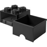 Room Copenhagen LEGO Brick Drawer 4 schwarz, Aufbewahrungsbox schwarz