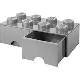 Room Copenhagen LEGO Brick Drawer 8 grau, Aufbewahrungsbox grau