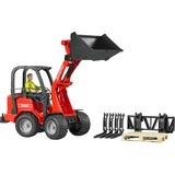 bruder 02190 Schäffer Hoflader 2034, Modellfahrzeug rot/schwarz