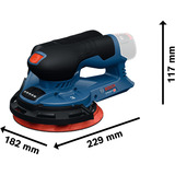 Bosch Professional Akku-Exzenterschleifer GEX 12V-150-3 Professional solo, 12Volt blau/schwarz, ohne Akku und Ladegerät