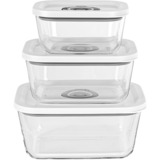 Rommelsbacher Vakuumier Glasbehälter-Set VCG 1 transparent, 3-teilig, 350ml, 670ml, 1.100ml