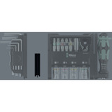 Wera Tool-Check Modular Set Imperial 1, mit 3 Werkzeugmodulen, Bit-Satz schwarz/grün, 50-teilig, zöllig, inkl. 1/4" Bit-Ratsche, Winkelschlüssel