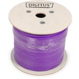 Digitus Professional Cat.6 U/UTP Verlegekabel simplex, Dca violett, 500 Meter Trommel