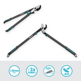 GARDENA Astschere EnergyCut Pro L Amboss grau/türkis, 75cm