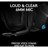 Logitech G935, Gaming-Headset schwarz, 7.1 Virtual Surround, Lightsync