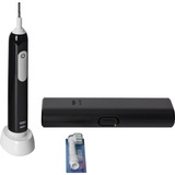 Oral-B Oral-B Pro 1 Cross Action , Elektrische Zahnbürste schwarz, mit Reiseetui