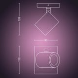 Philips Hue White & Color Ambiance Argenta Einzelspot, LED-Leuchte weiß