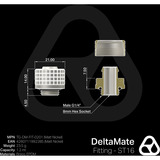 Thermal Grizzly DeltaMate Fitting ST16, Verbindung nickel