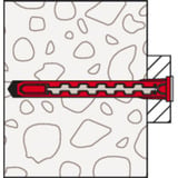 fischer Langschaftdübel HybridPower 10x90 T  rot/grau, 10 Stück