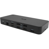 i-tec USB 3.0 / USB-C / TB, 3x 4K Docking Station + Power Delivery 100W, Dockingstation schwarz, HDMI, DisplayPort, Power Delivery